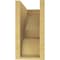 Ekena Millwork 6"W x 12"D x 12"H Classic Ridgewood Rough Cedar Woodgrain TimberThane Corbel, Primed Tan CORUR06X12X12RIDRCPR - alternate 5